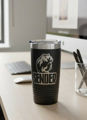 Sender Tumbler - Black 20 oz