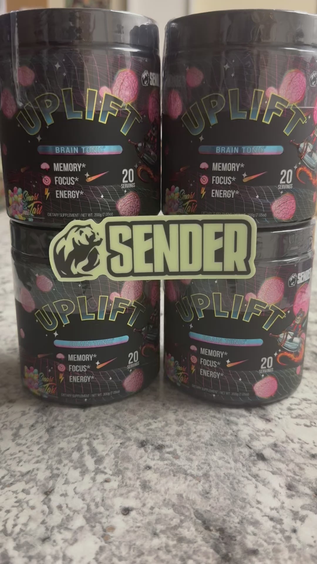 Glow In The Dark Sender Logo Sticker